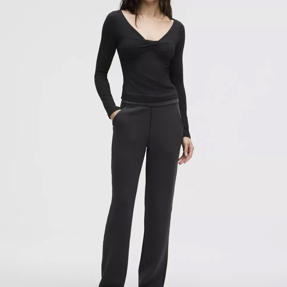 Lululemon Softstreme High-Rise Straight-Leg Pant Black